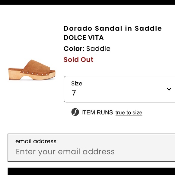 Dolce Vita Women's Dorado Open Toe Clogs Suede Leather Wood Heels Gold Hardware - Picture 14 of 14